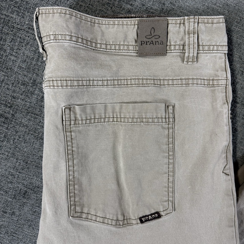 Prana‎ Pants Men's 40x32 Tuscon Stretch Slim Fit Brown Canvas Chino M4TU32314